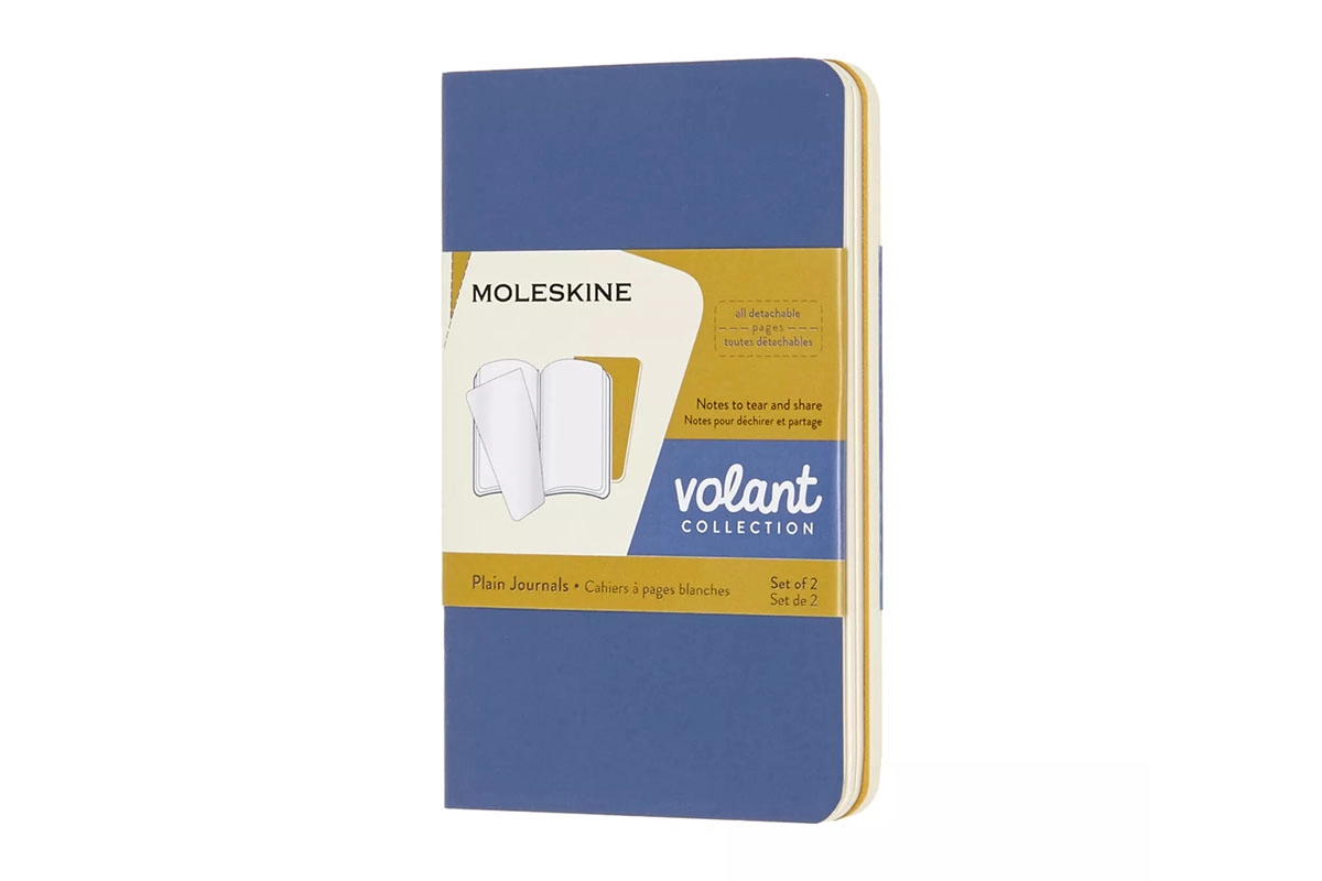 Een Moleskine Volant Journals Set of 2 Plain XS Forget-Me-Not Blue / Amber Yellow koop je bij Moleskine.nl